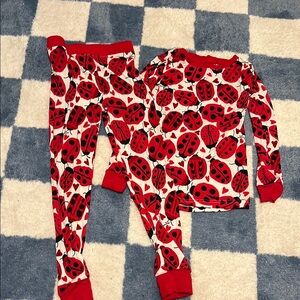 Little Sleepies ladybug pajamas